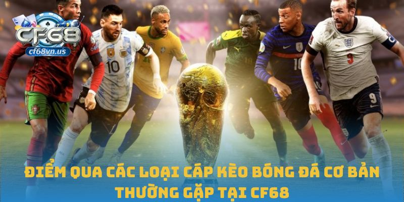 Điểm qua các loại cáp kèo bóng đá cơ bản thường gặp tại CF68