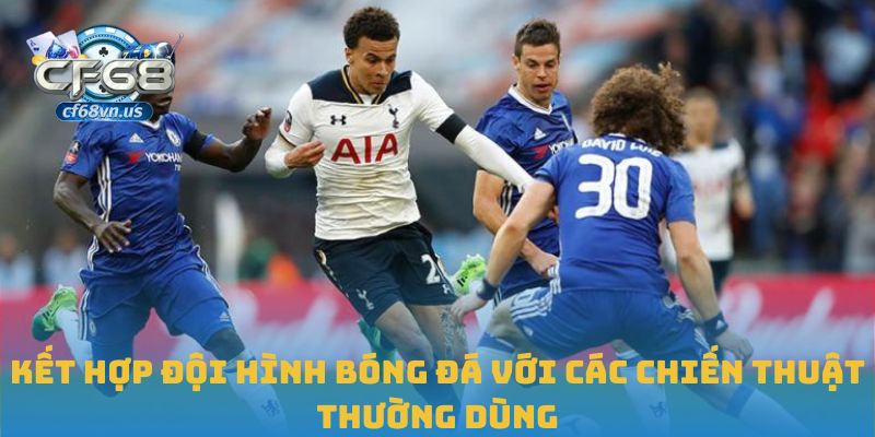 Kết hợp đội hình bóng đá với các chiến thuật thường dùng