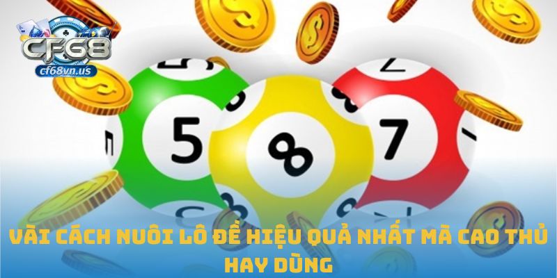 Vài cách nuôi lô đề hiệu quả nhất mà cao thủ hay dùng
