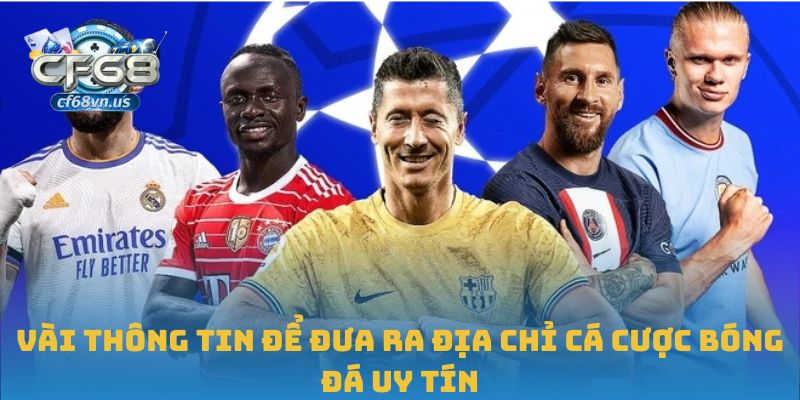 Vài thông tin để đưa ra địa chỉ cá cược bóng đá uy tín